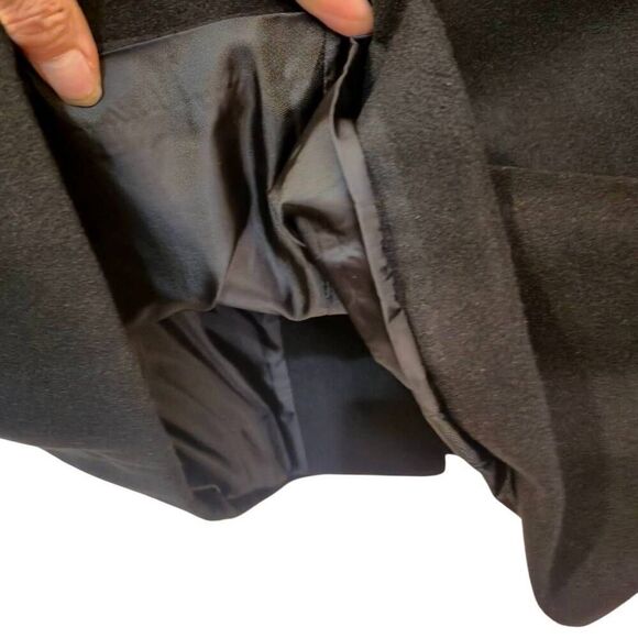 Covington Women's Black Polyester Removeable Faux Fur Collar Button Down Lined D - Picture 7 of 11